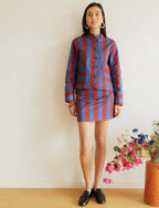 Chaqueta Burdeos y Azul Efrar
