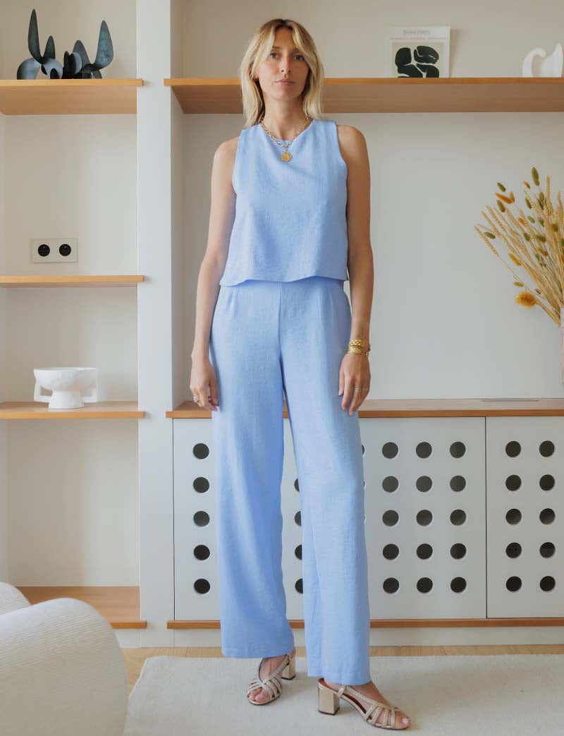 Sky Blue Jade Jumpsuit