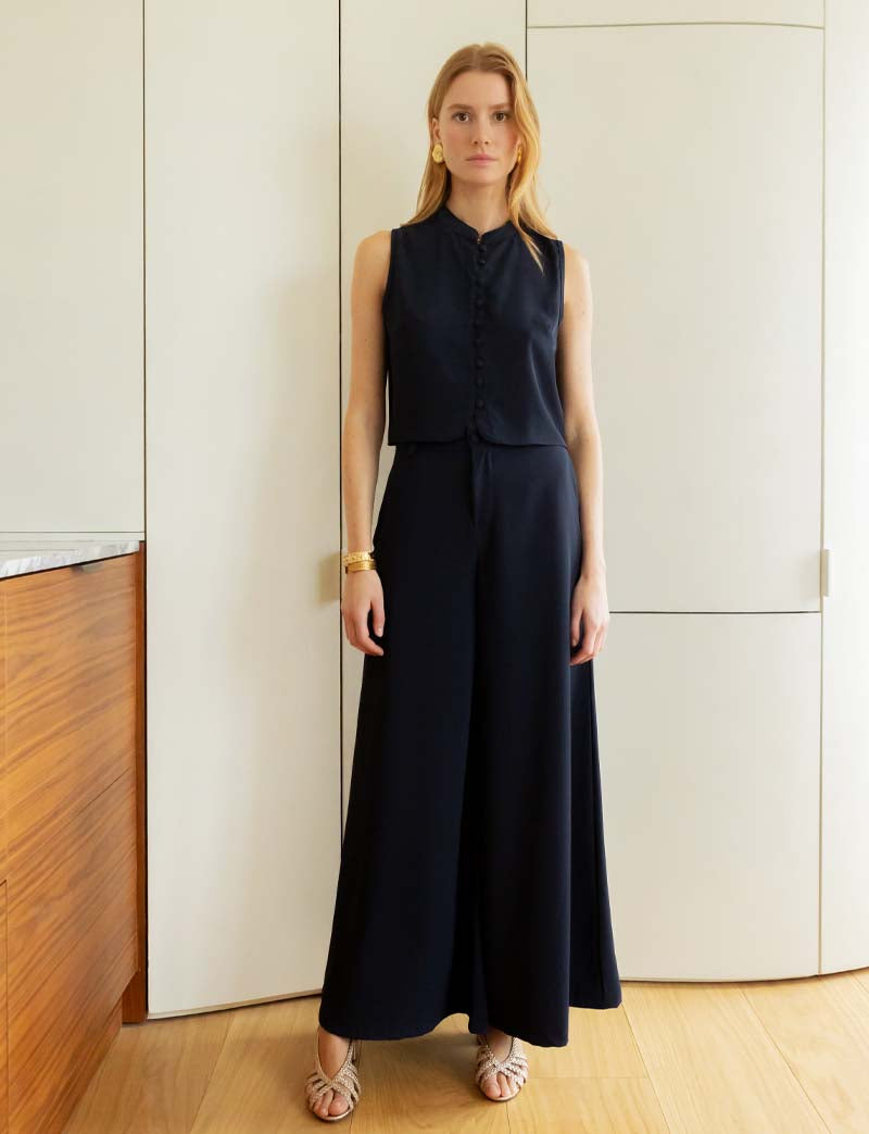 Luka Navy Top