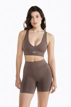 Brassière Crossed Back - Mocha