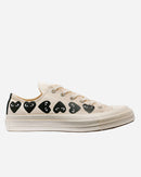 Comme Des Garçon Play - Cdg Play X Converse Chuck 70 Low Multi Heart Blanco