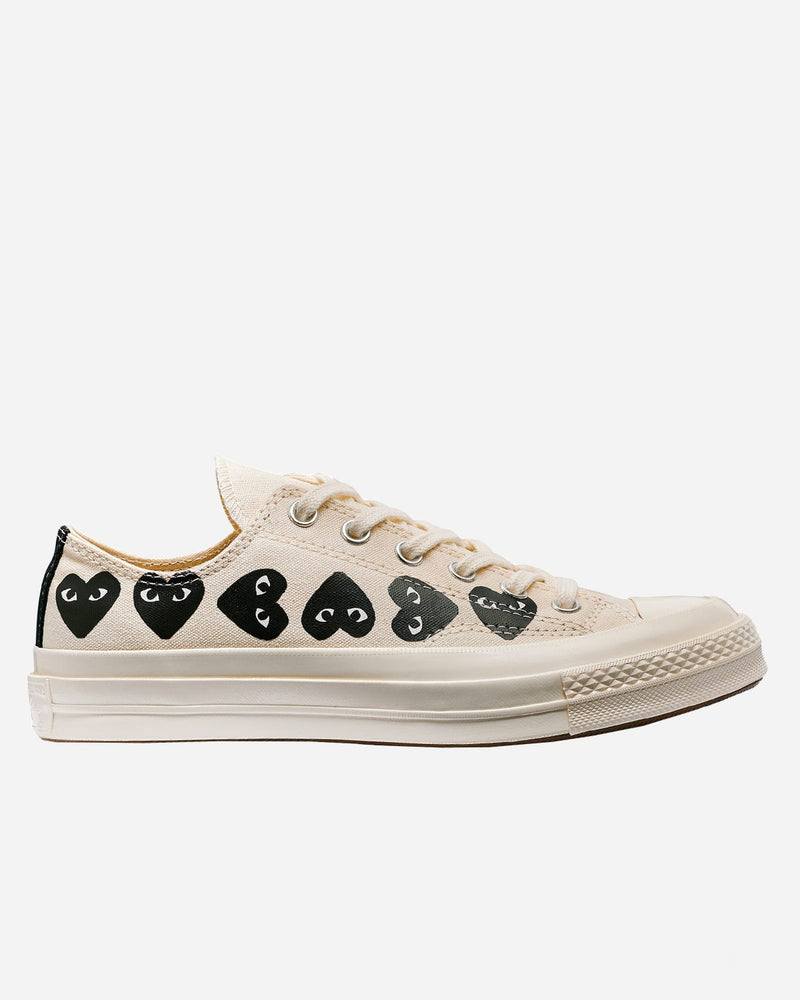 Comme Des Garçon Play - Cdg Play X Converse Chuck 70 Low Multi Heart Blanco