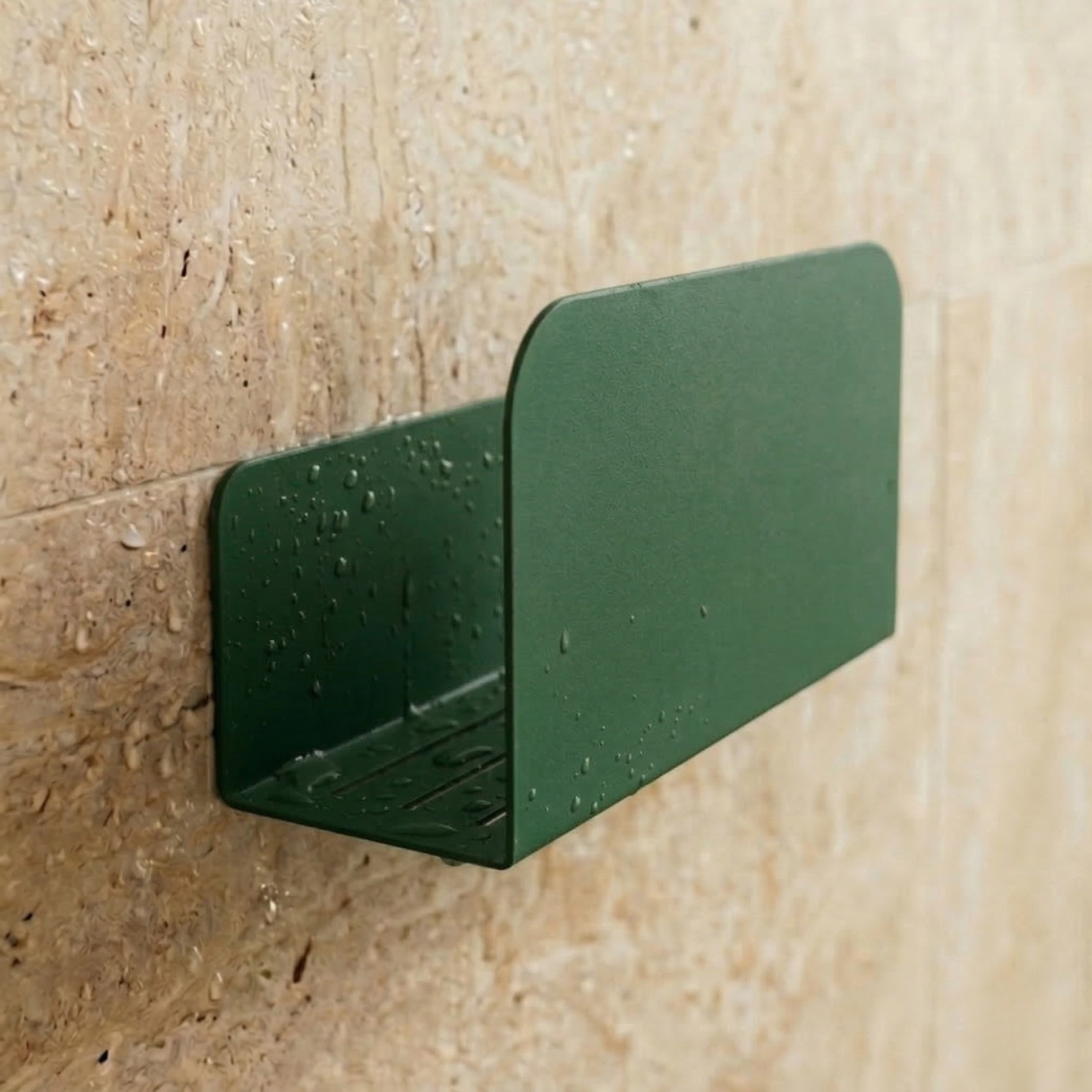 Le Ressourçant - Étagère De Douche - Acier - Vert Forêt