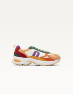 Maé Low Sneakers - Peach Mustard White - Women