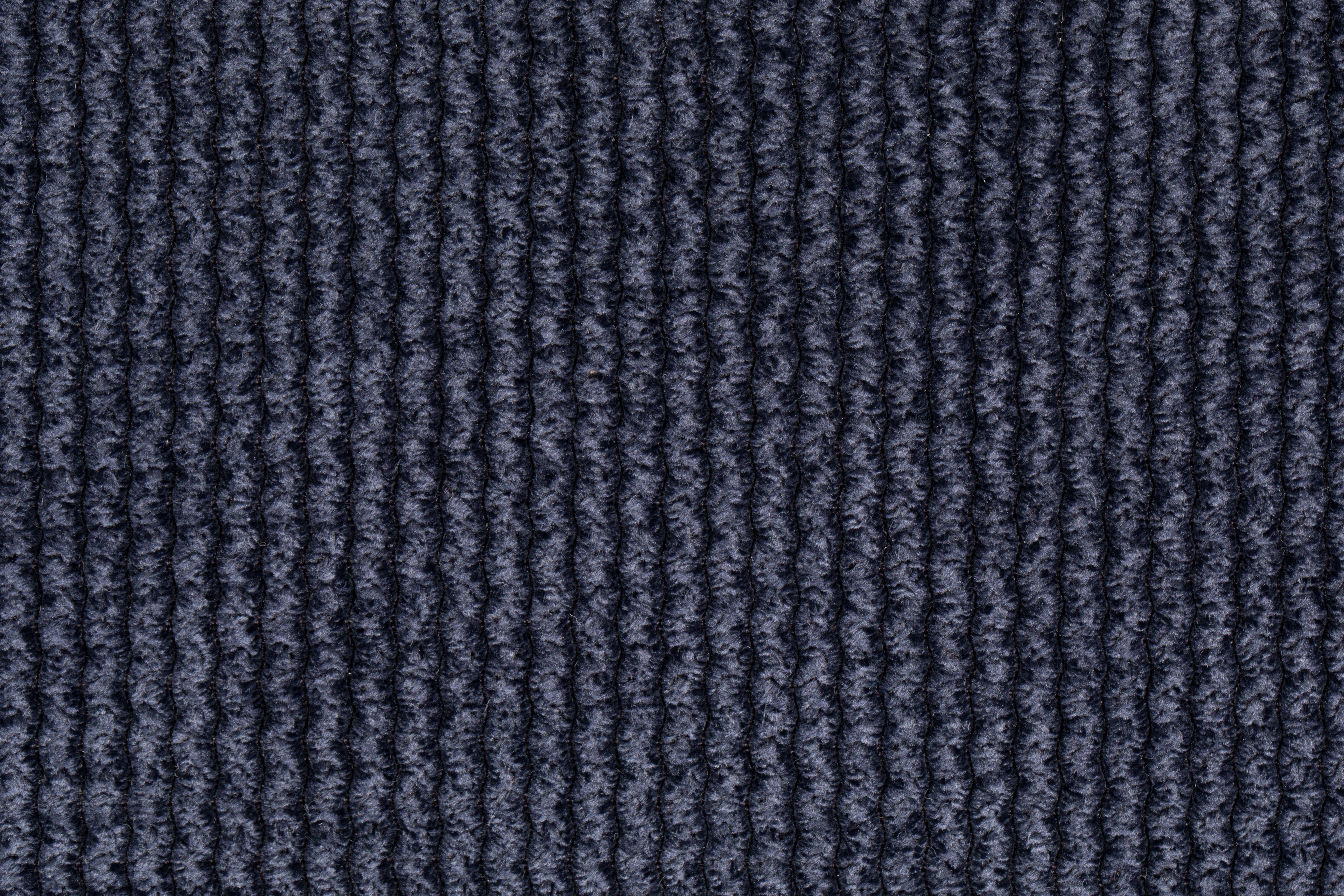 Benson 64,5 cm - Juego de 2 taburetes de bar y mostrador - Tela - Azul oscuro