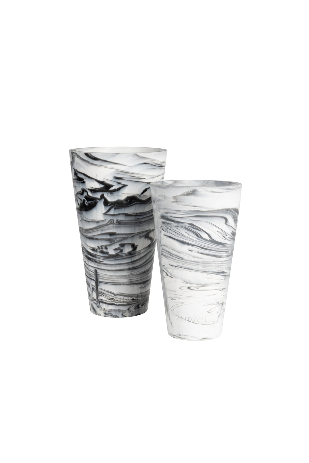 Conic S - Jarrón - Resina - Negro/Blanco/Gris