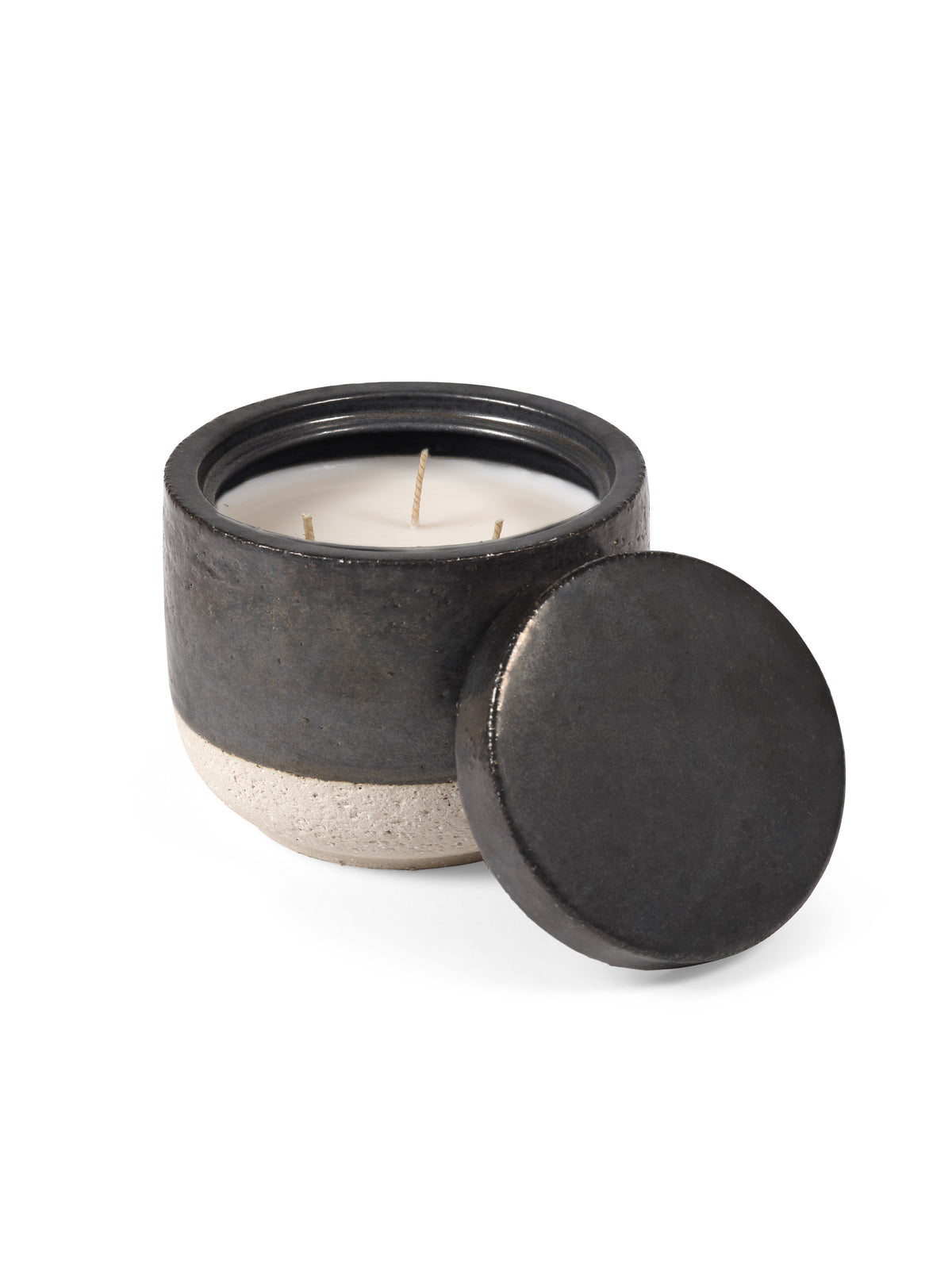 Candles Burning Wood - Geurkaars - M - Sojawas En Paraffine - Titanium