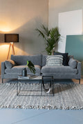 Frills - Rectangular Rug - Wool - Grey/Blue