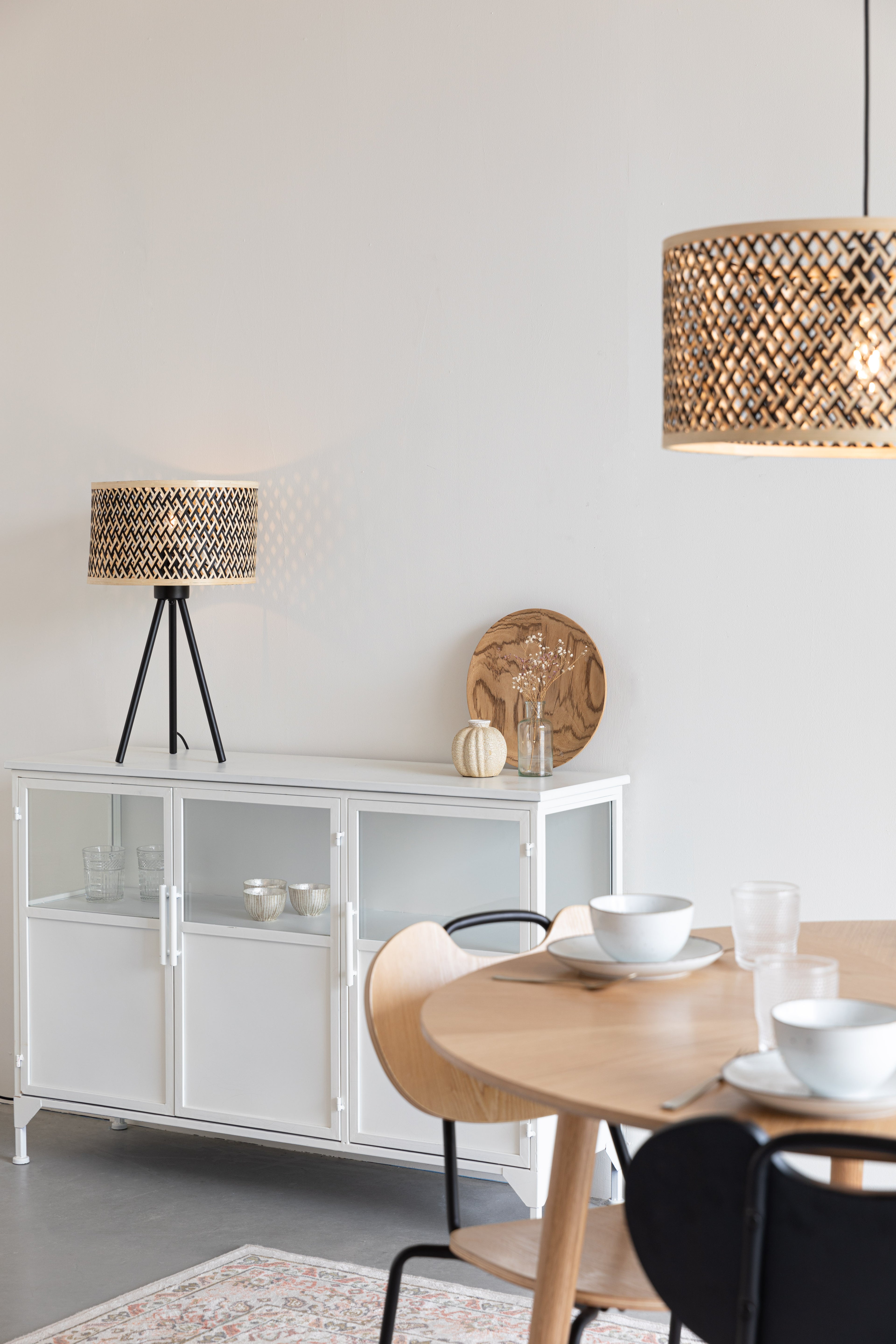 Isla Bambou - Lampe De Table - Bambou massif - Beige