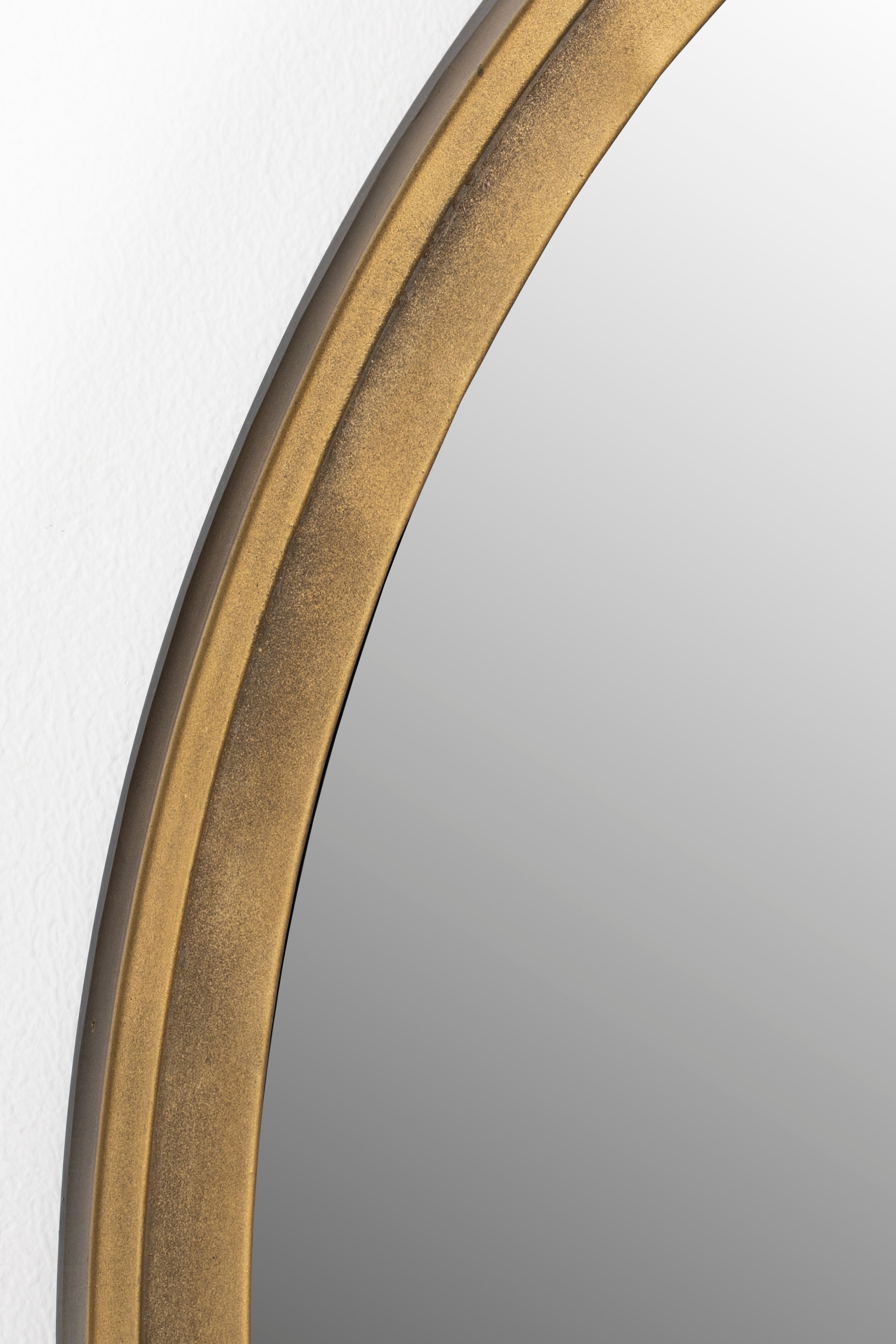 Matz Rond - Miroir - Fer - Laiton Ancien/Bronze