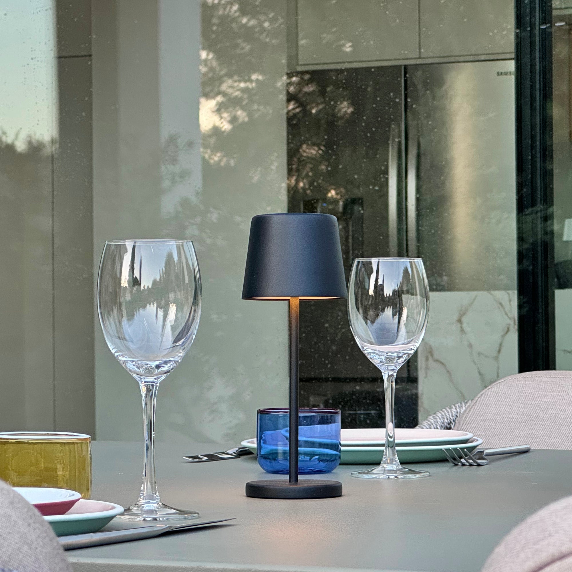 Kelly Mini - Lampe De Table Sans Fil - Acier - Noir
