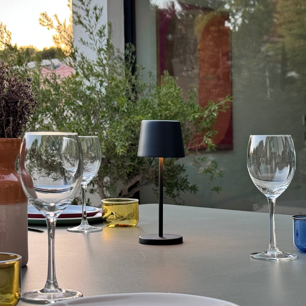 Kelly Mini - Lampe De Table Sans Fil - Acier - Noir