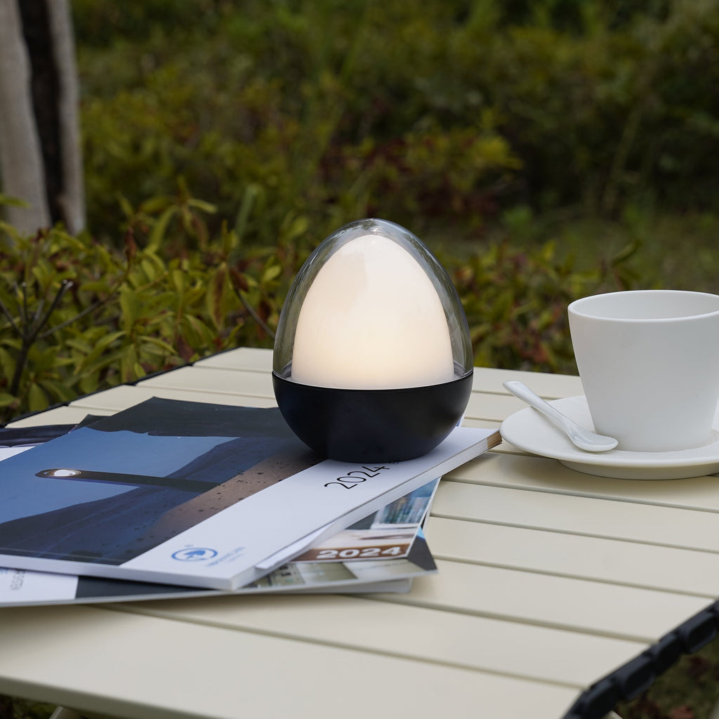 Ovie - Lampe De Table Sans Fil - Acier - Noir