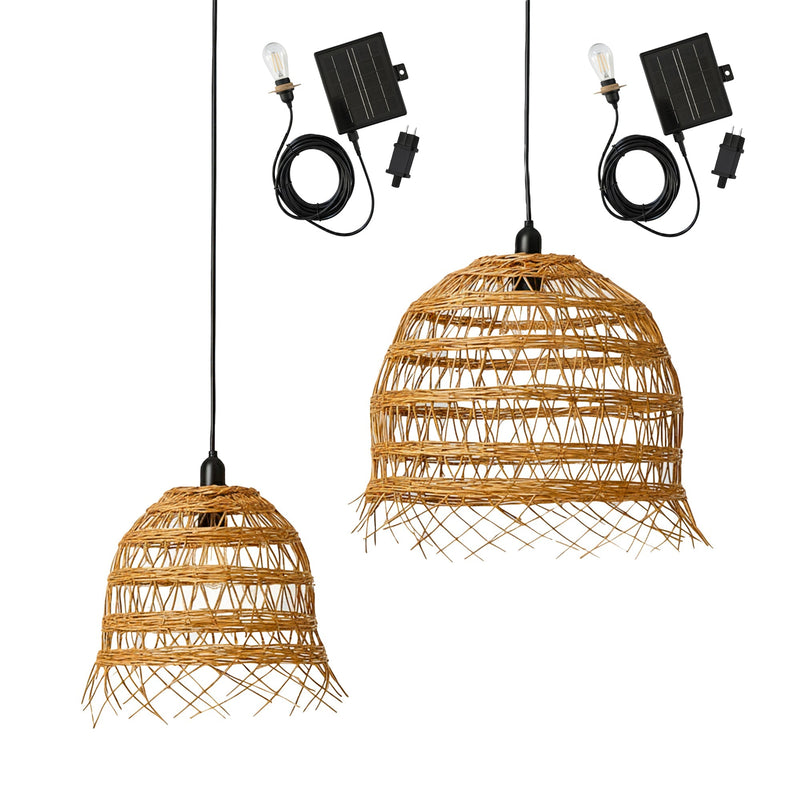 Hawaii Long - Suspension Solaire - Polyrotin - Beige