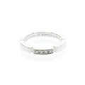 Cartier Maillon Panthere Band Ring 18K White Gold with 4 Diamonds Product Image