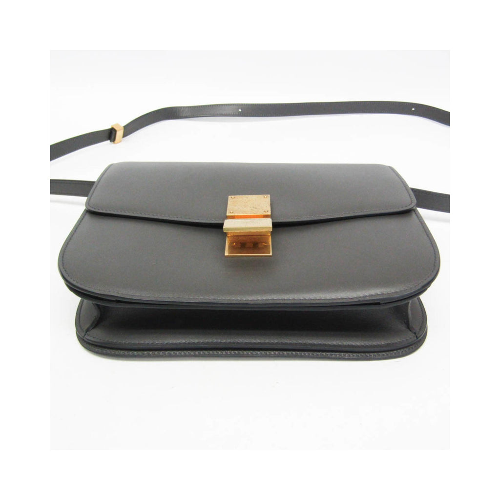 Celine – Handtasche Classic Box Medium Leder – Grau