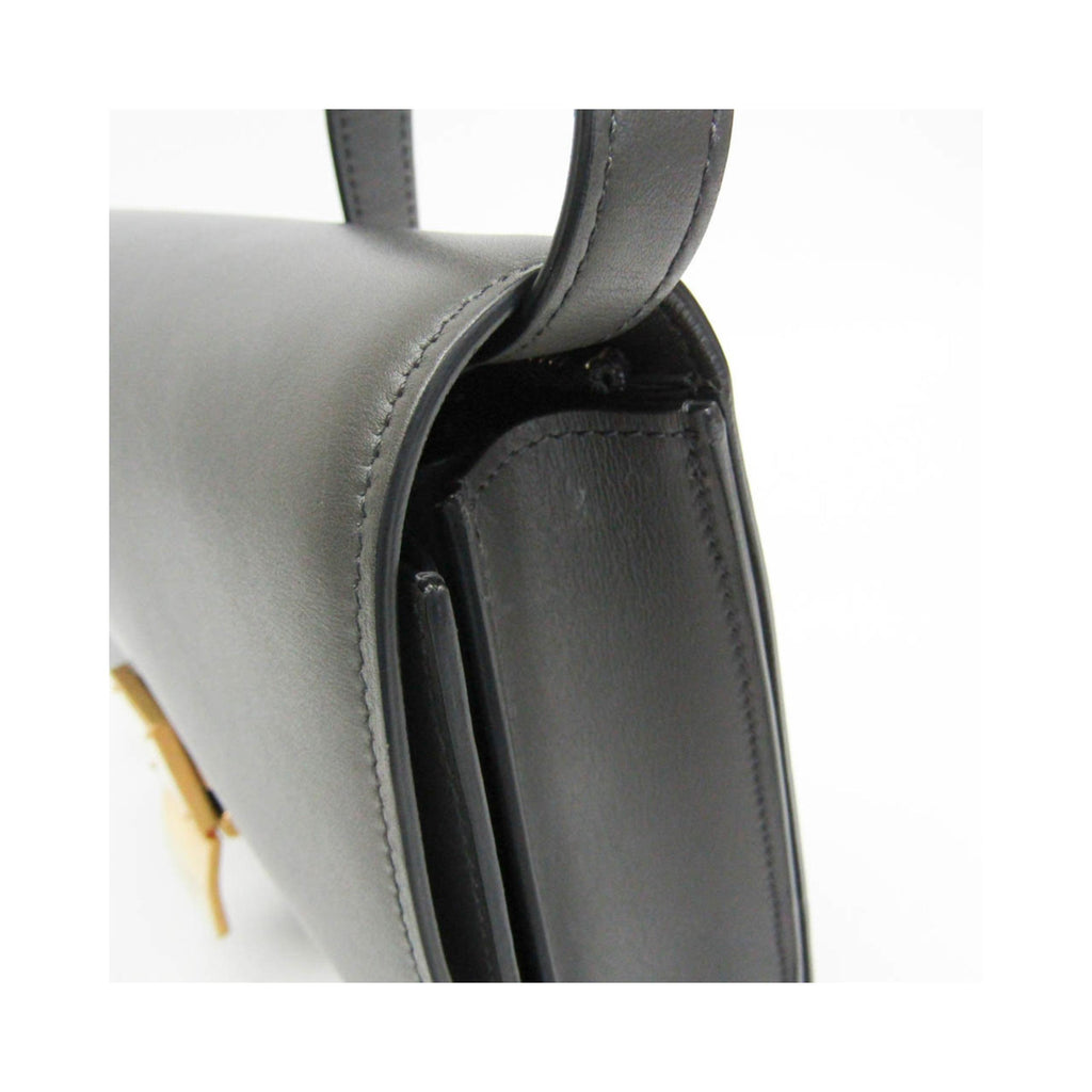 Celine – Handtasche Classic Box Medium Leder – Grau