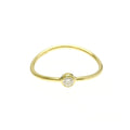 Tiffany & Co. Elsa Peretti Wave Single-Row Ring 18K Yellow Gold and Diamond Product Image
