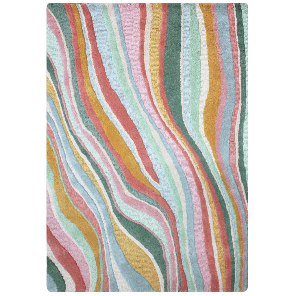 Abstract Flow - Tapis En Laine