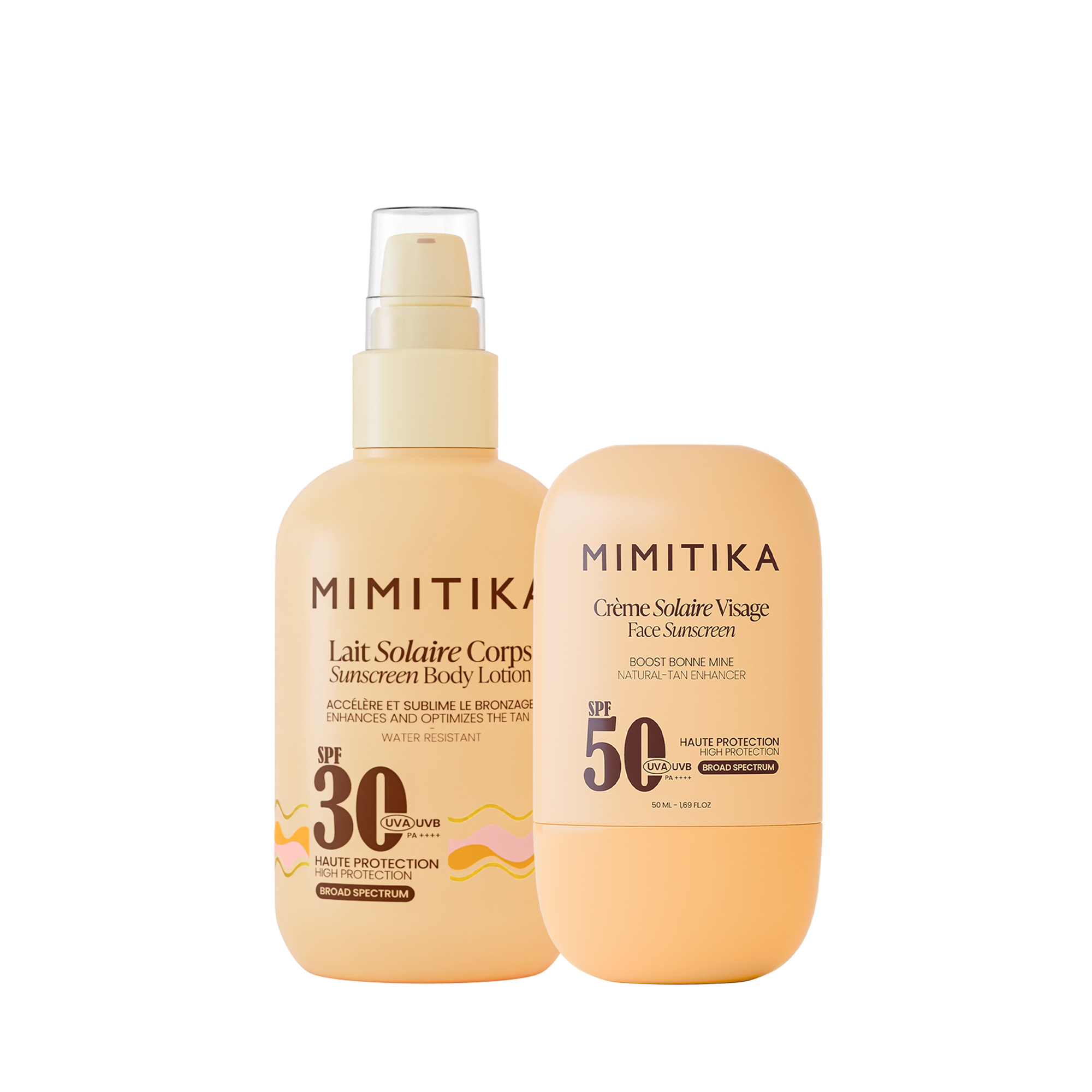 DUO Crème visage SPF50 + Lait Solaire SPF30