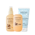 TRIO Lait solaire SPF50 + Crème visage SPF50 + Lait Prolongateur de Bronzage