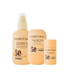Trio Crème Visage SPF50 + Lait Solaire SPF50 + Stick Solaire SPF50