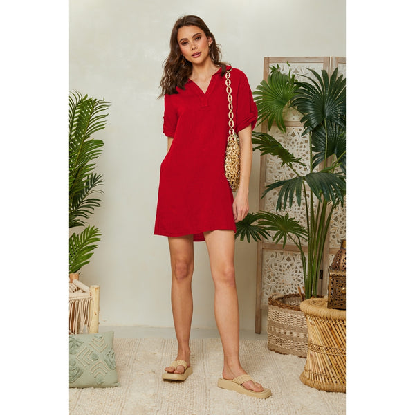 Vestido - Rojo - Mujer