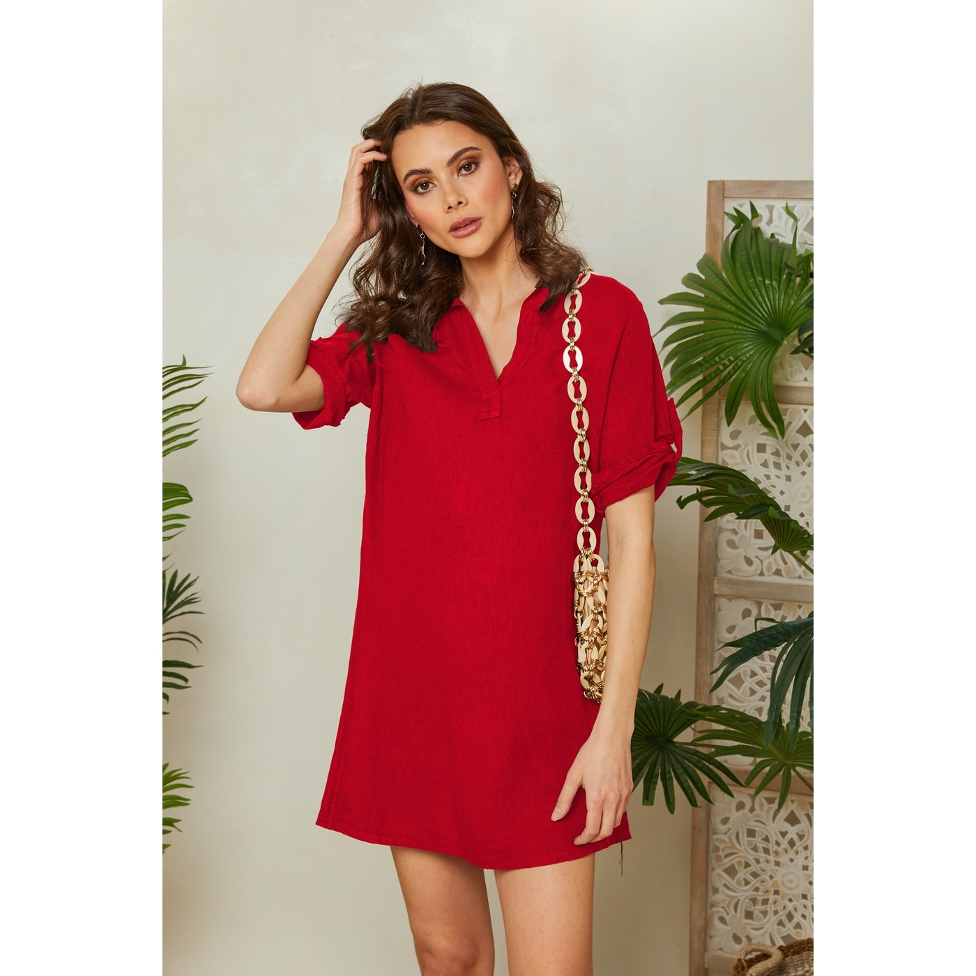 Vestido - Rojo - Mujer
