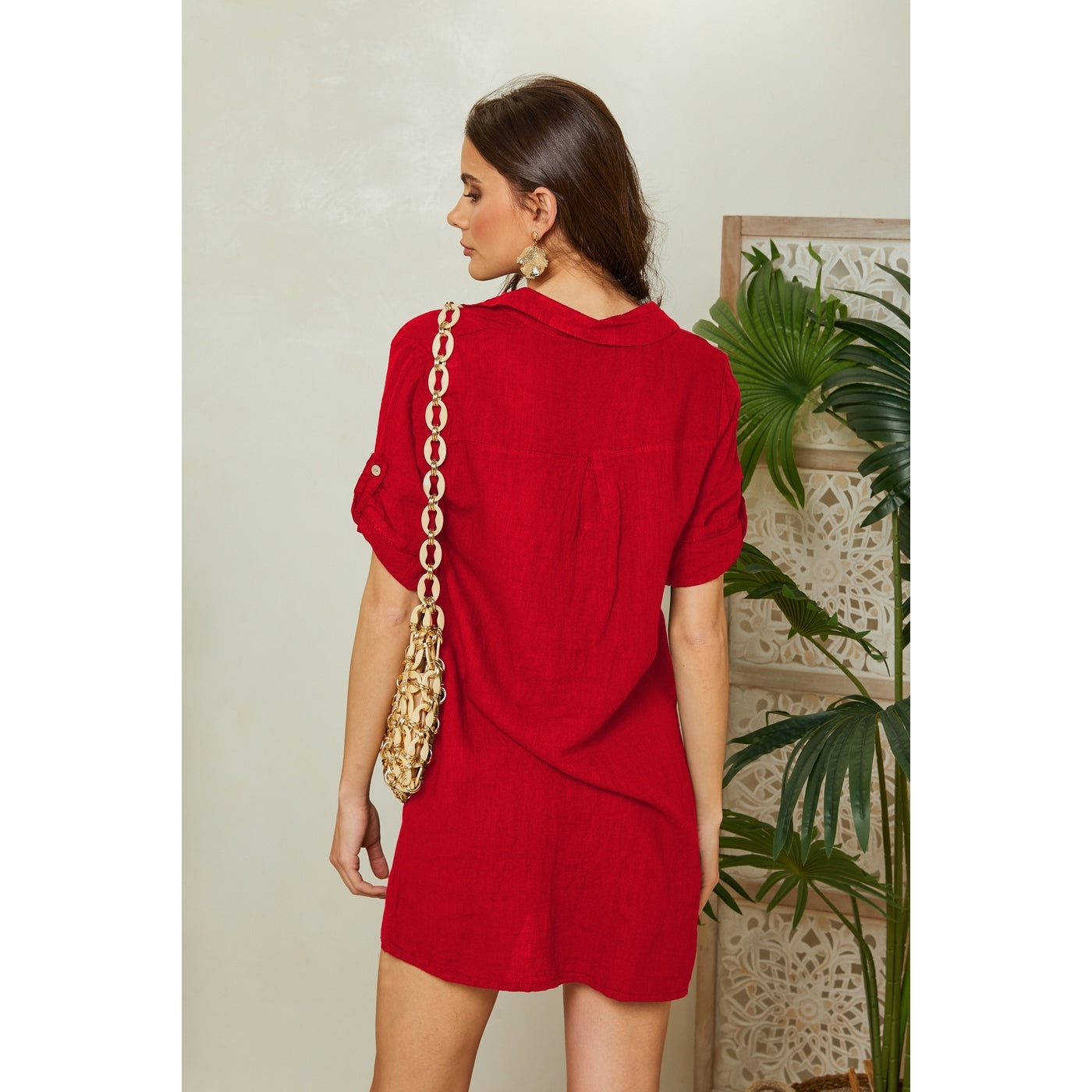 Vestido - Rojo - Mujer