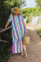 Clemence Rainbow Lines Dress
