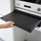 Tower Sliding Counter Tray With Drawer - Black