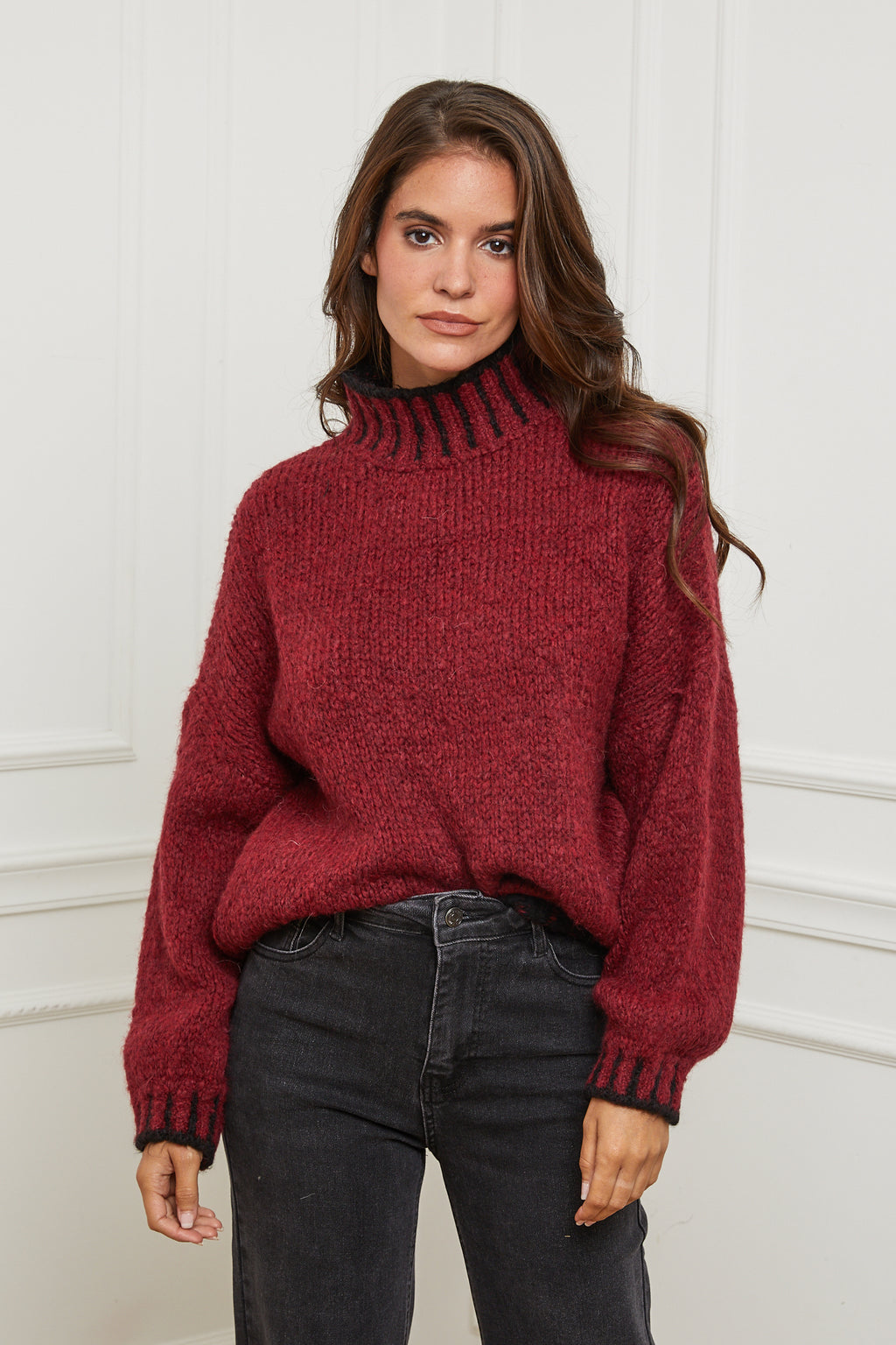 Sweater - Burgundy