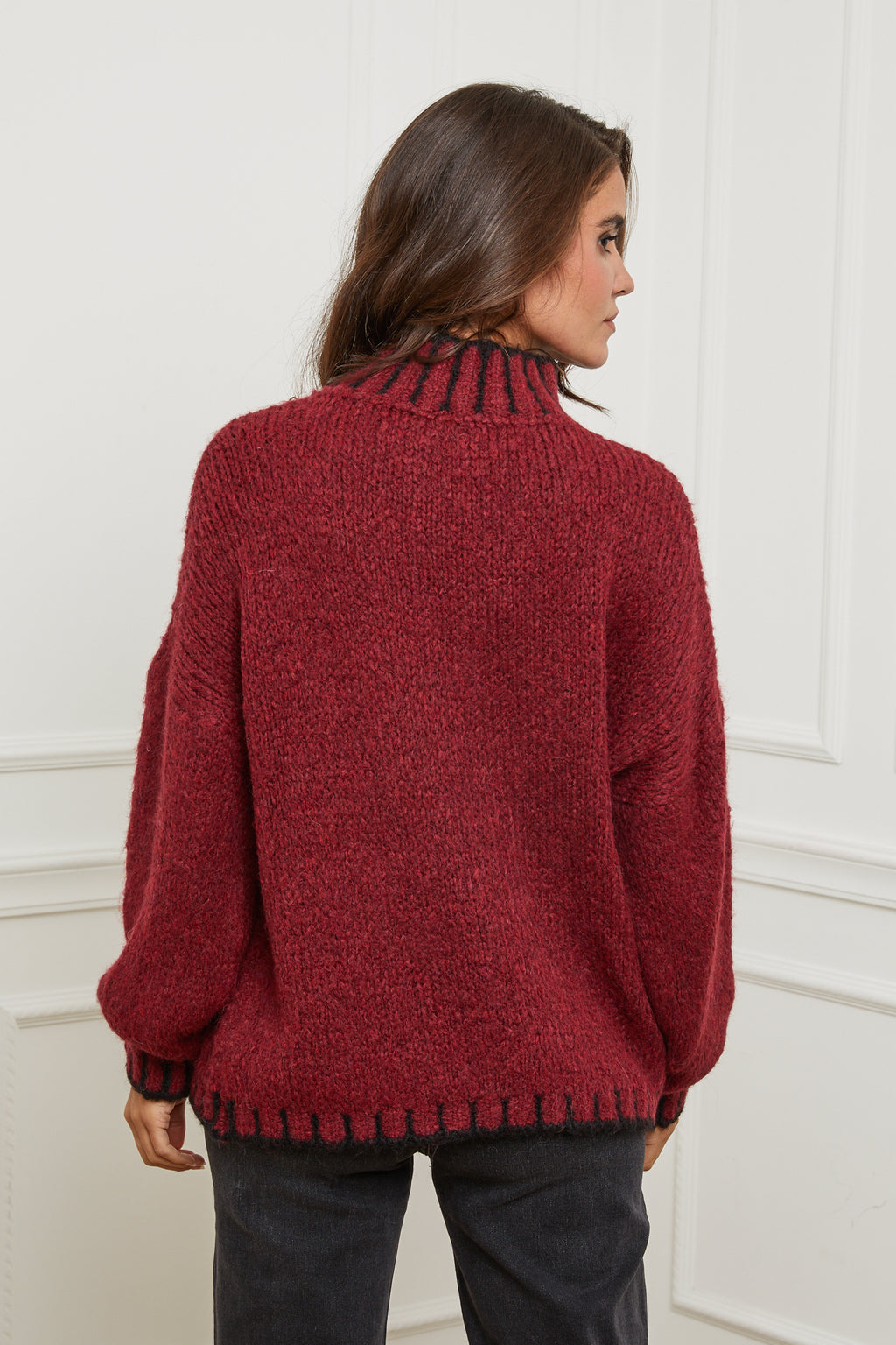 Sweater - Burgundy