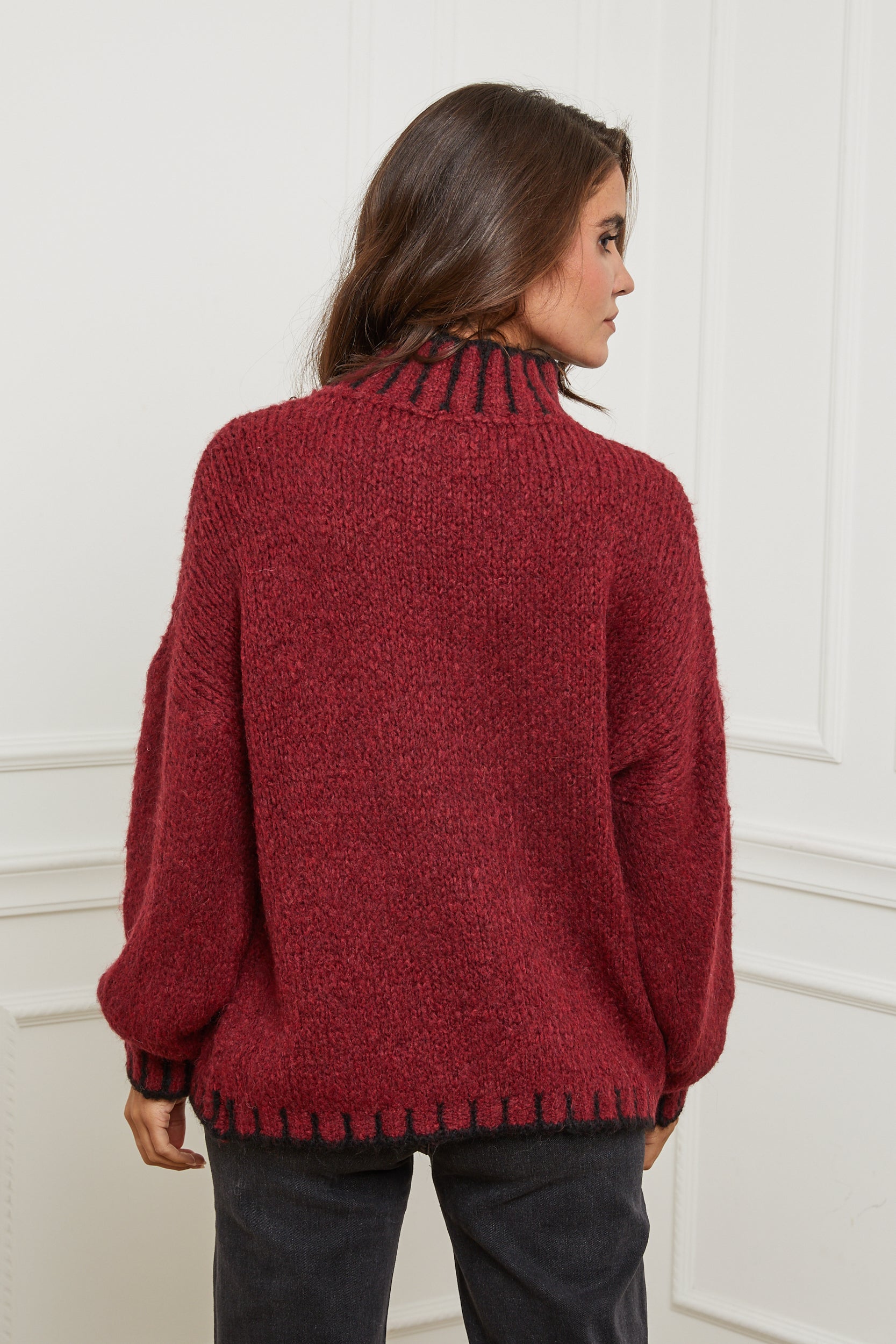 Sweater - Burgundy