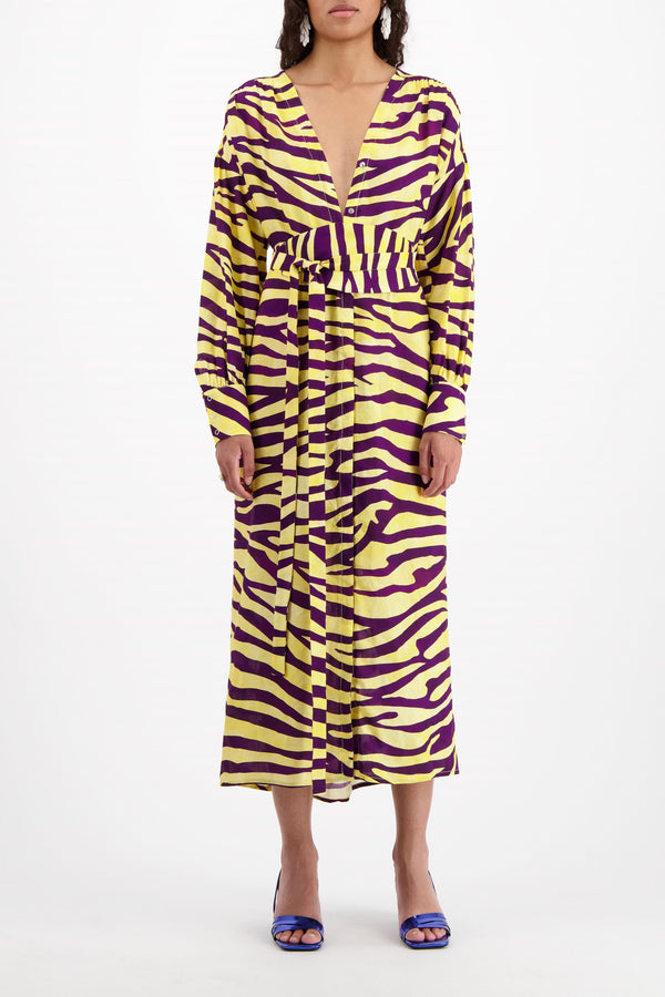 ROBE JULIAN ZEBRA SOLEIL