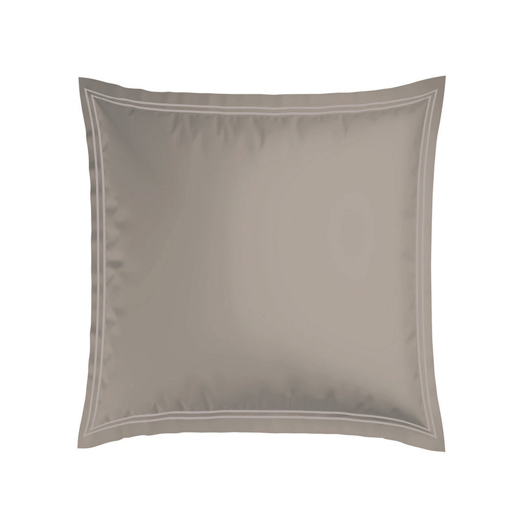 Annecy - Taie D'Oreiller - Satin De Coton - Taupe / Taupe
