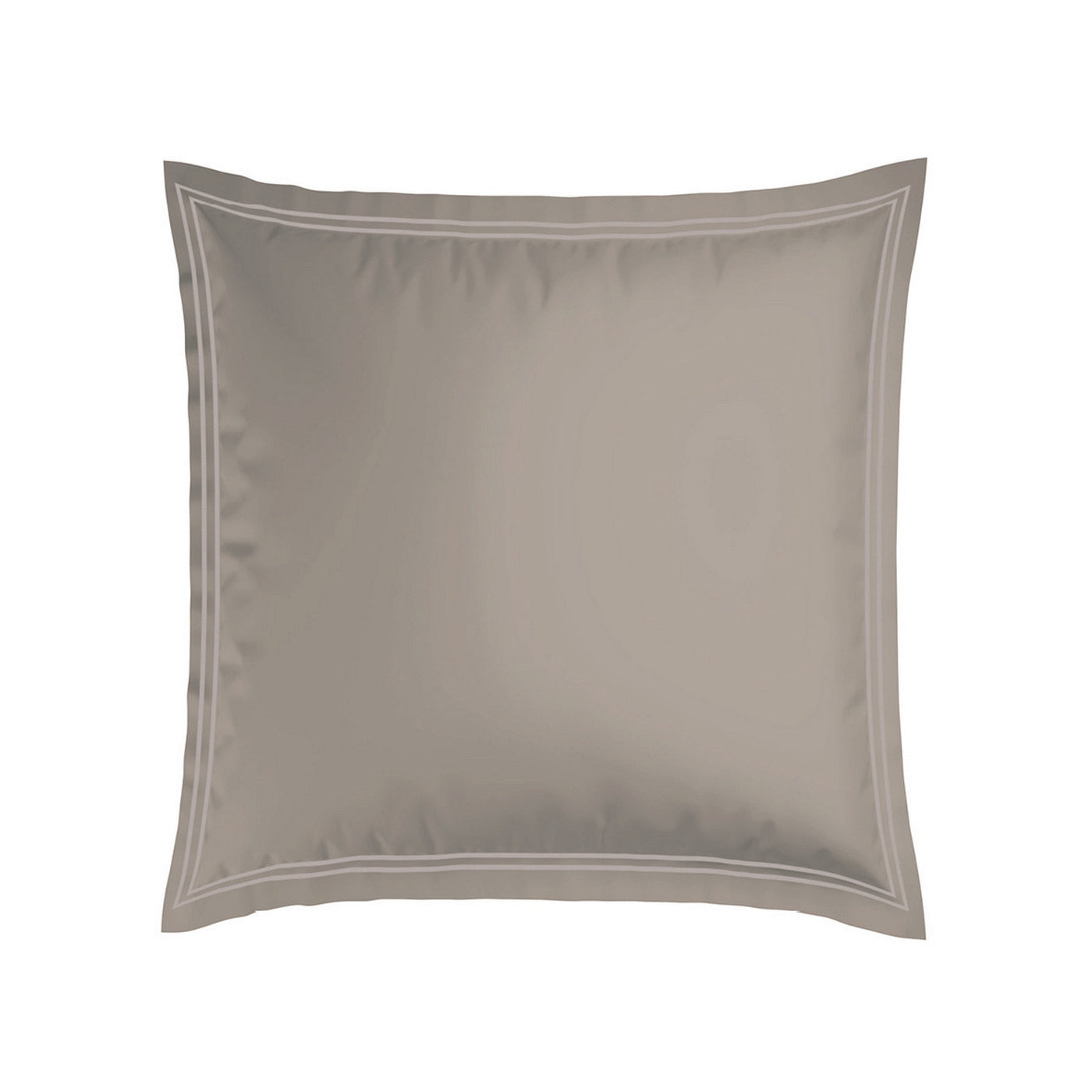 Annecy - Taie D'Oreiller - Satin De Coton - Taupe / Taupe