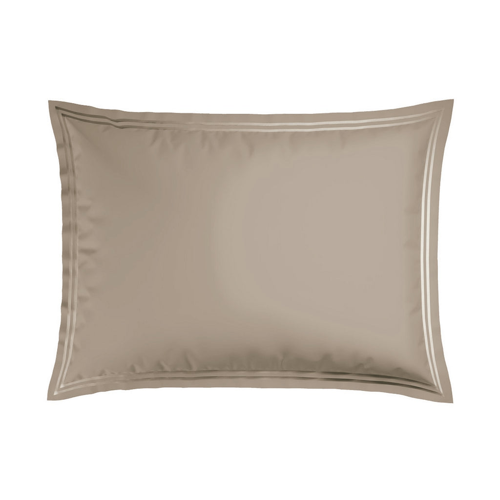 Annecy - Taie D'Oreiller - Satin De Coton - Taupe / Taupe