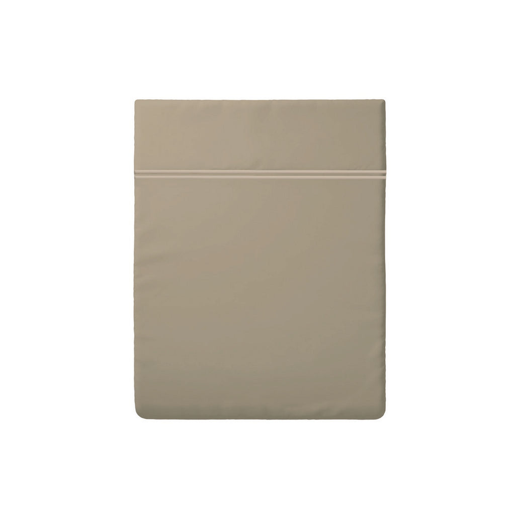 Annecy - Drap Plat - Satin De Coton - Taupe / Taupe