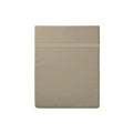 Annecy - Drap Plat - Satin De Coton - Taupe / Taupe