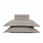 Annecy - Ensemble De Draps - Satin De Coton - Taupe / Taupe