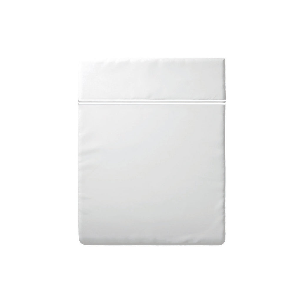Annecy - Drap Plat - Satin De Coton - Blanc / Blanc