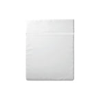 Annecy - Drap Plat - Satin De Coton - Blanc / Blanc
