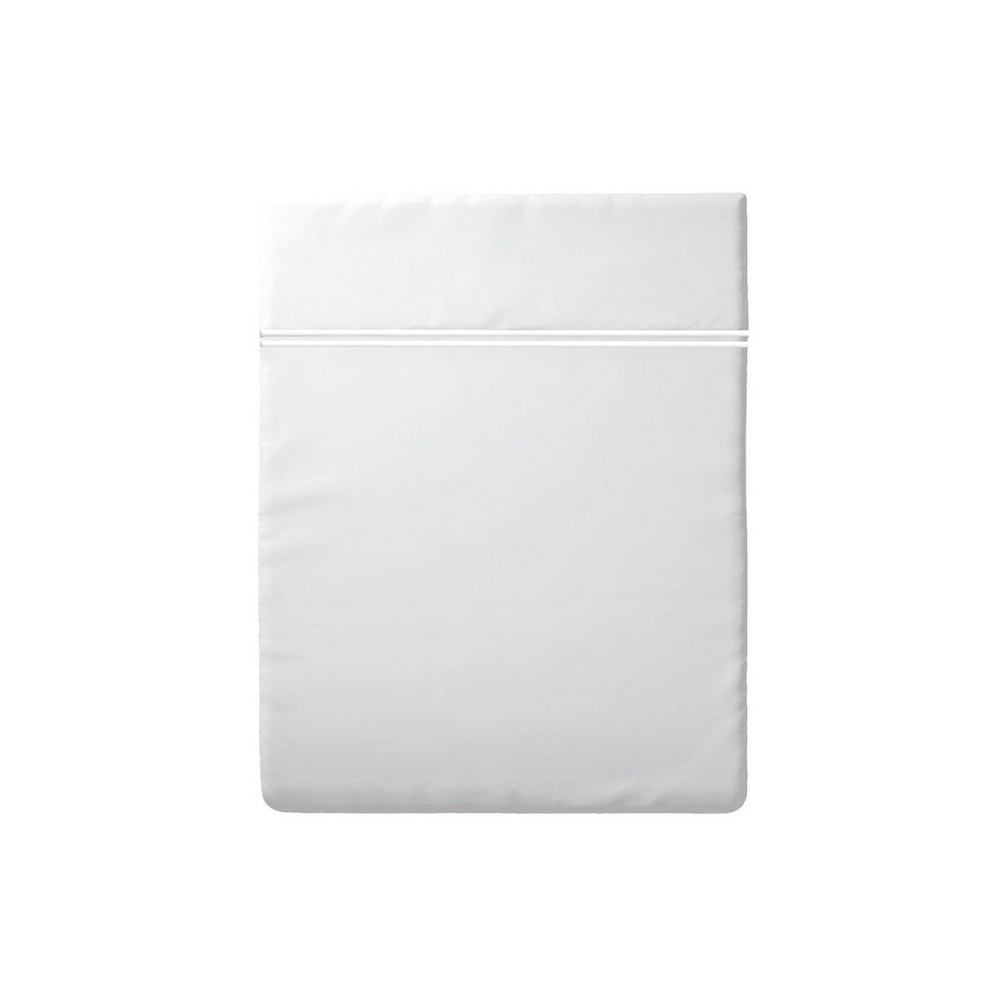 Annecy - Drap Plat - Satin De Coton - Blanc / Blanc