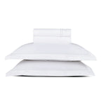 Annecy - Ensemble De Draps - Satin De Coton - Blanc / Blanc