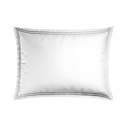 Annecy - Taie D'Oreiller - Satin De Coton - Gris / Blanc