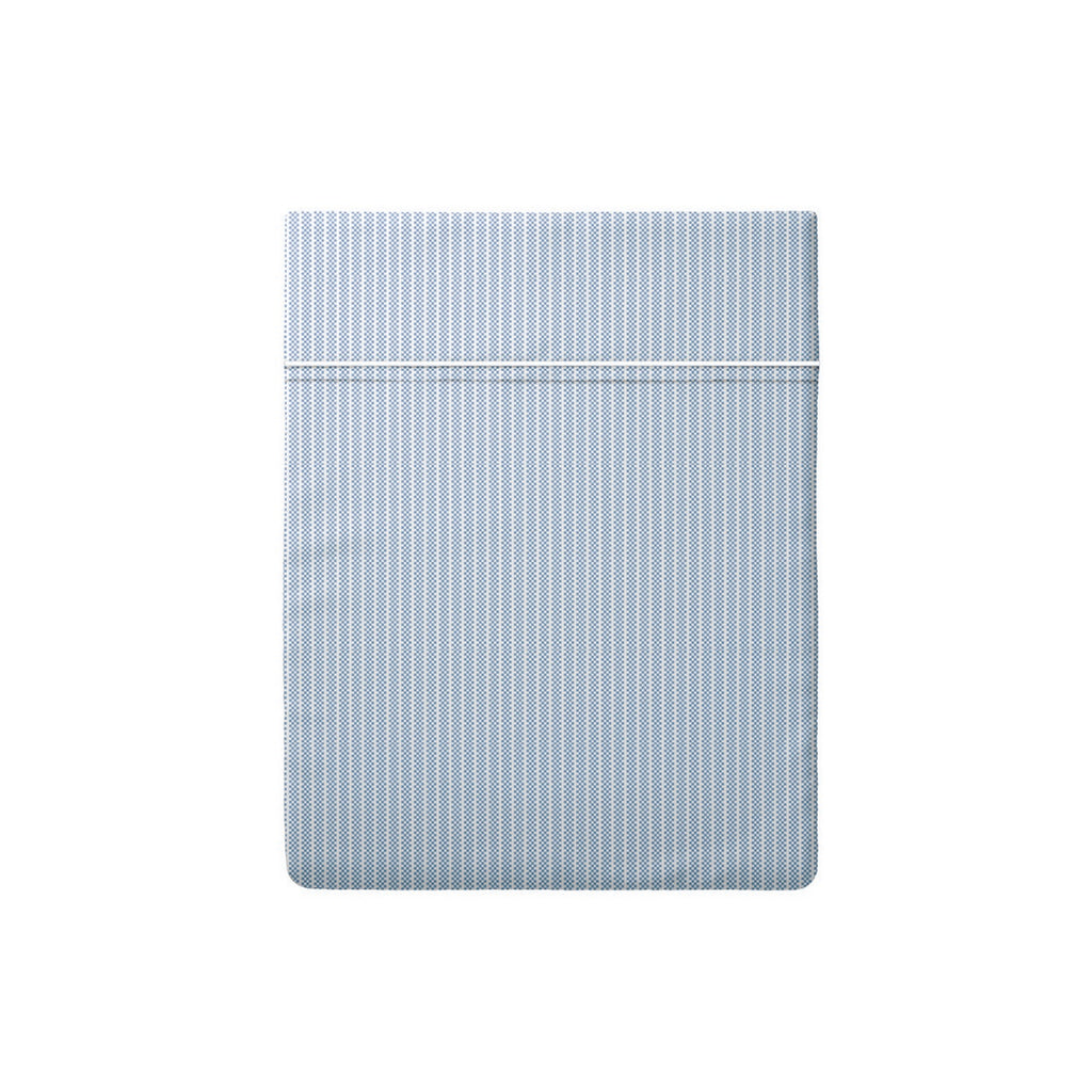 Sorbonne Sheet Set - Drap Plat Percale De Coton - Bleu Clair