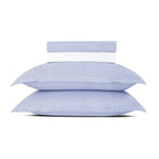 Sorbonne - Ensemble De Draps Percale De Coton - Bleu Clair