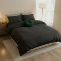 Dobby Stripe Woven - Housse De Couette + Taie D'Oreiller - Satin De Coton - Gris 03