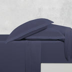 Uni 1 Baratta - Drap Plat - Satin De Coton - Bleu 06
